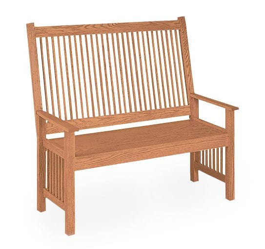 Deacon S Bench Elm Crest Luxury Amish Furniture And Quality