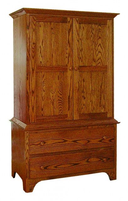 Shaker Collection Armoire w/Hidden Drawers