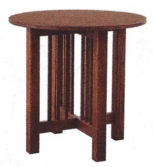 Mission Round End Table