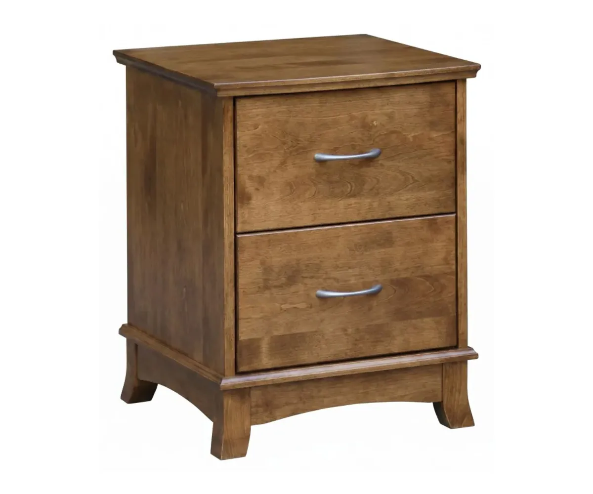 Crescent Nightstand w/2 Drawers