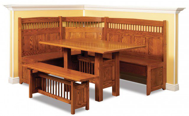 Classic Mission 5-Piece Dining Nook Set