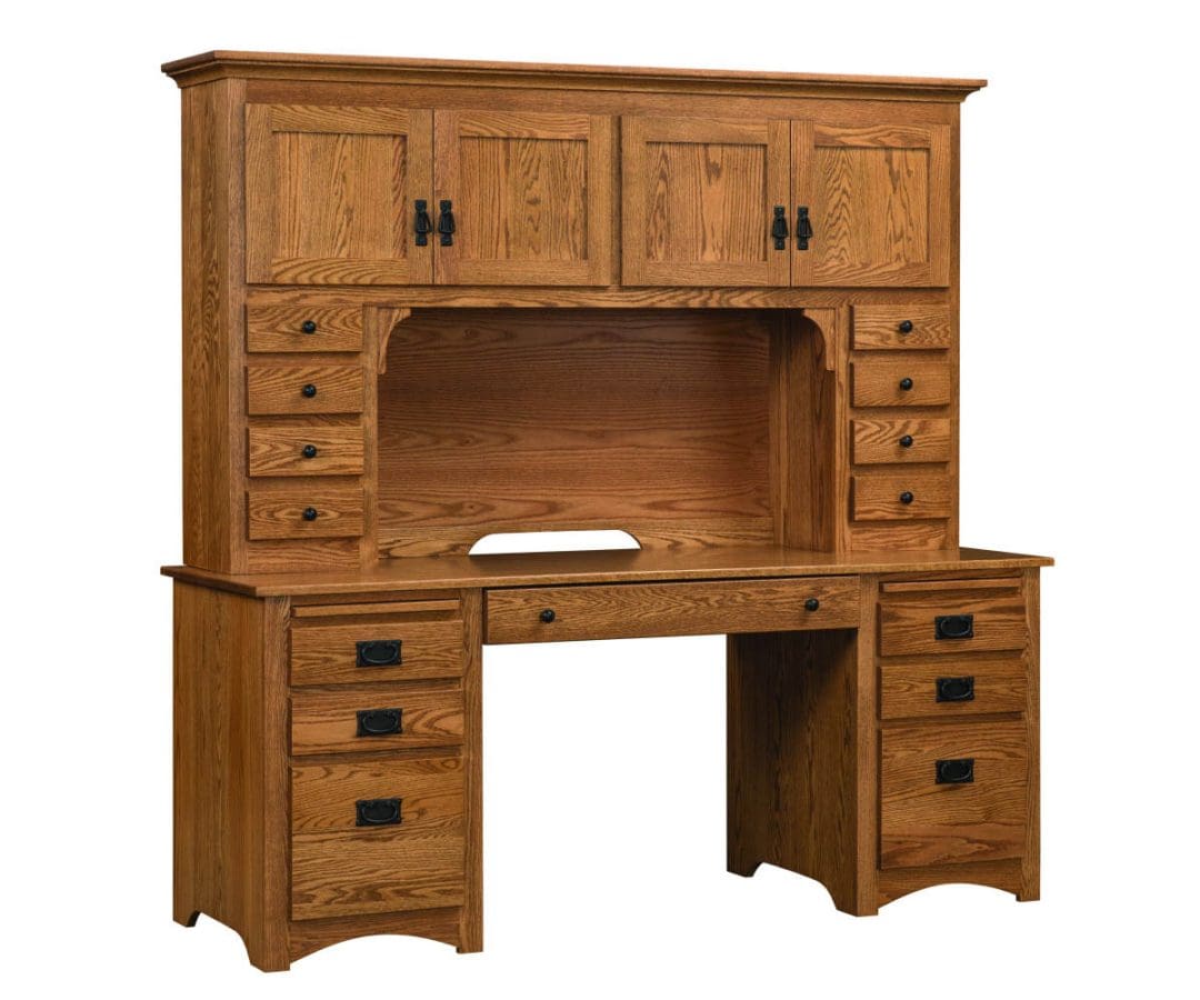 Mission Double Pedestal Desk