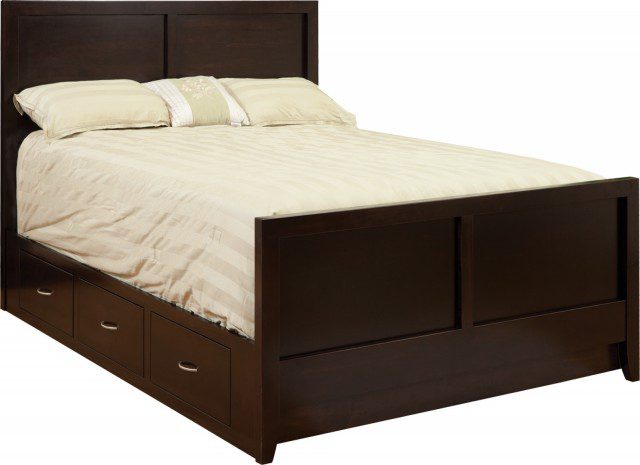 Barrington Bed w/ Wood Panels, Regular Footboard