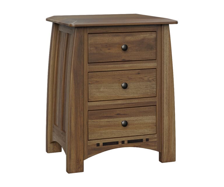 Boulder Creek 3-Drawer Nightstand