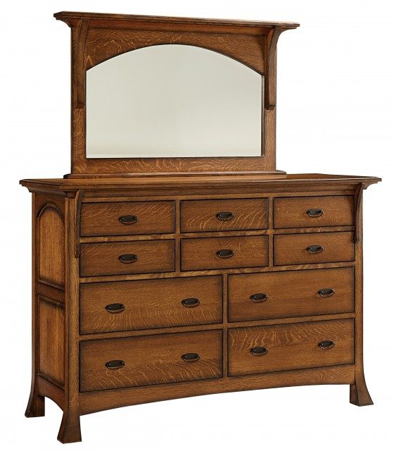 Breckenridge 10 Drawer Dresser w/Optional Mirror