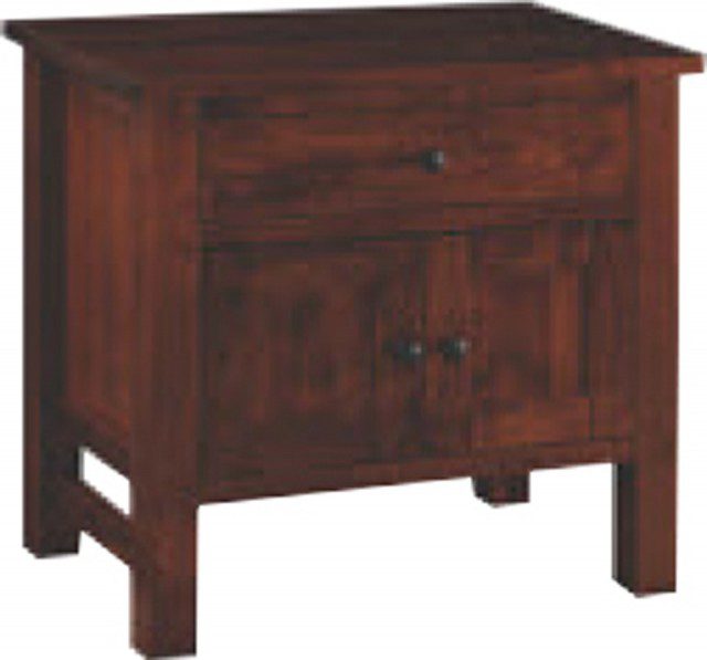 Cabin Creek 28″ Night Stand with 1 Drawer, 2 Doors