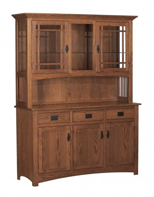 Mission Deluxe 3-Door China Cabinet