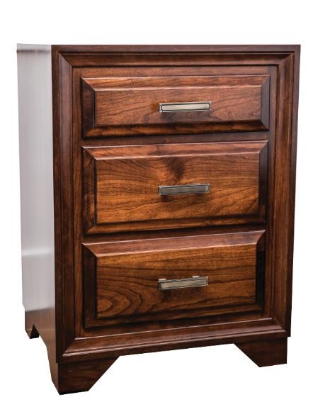 Grand River Small 3-Drawer Night Stand