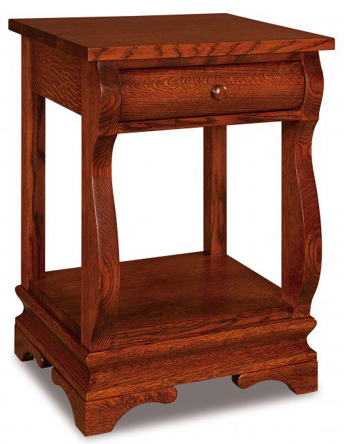 Chippewa Sleigh 1-Drawer Nightstand With Opening