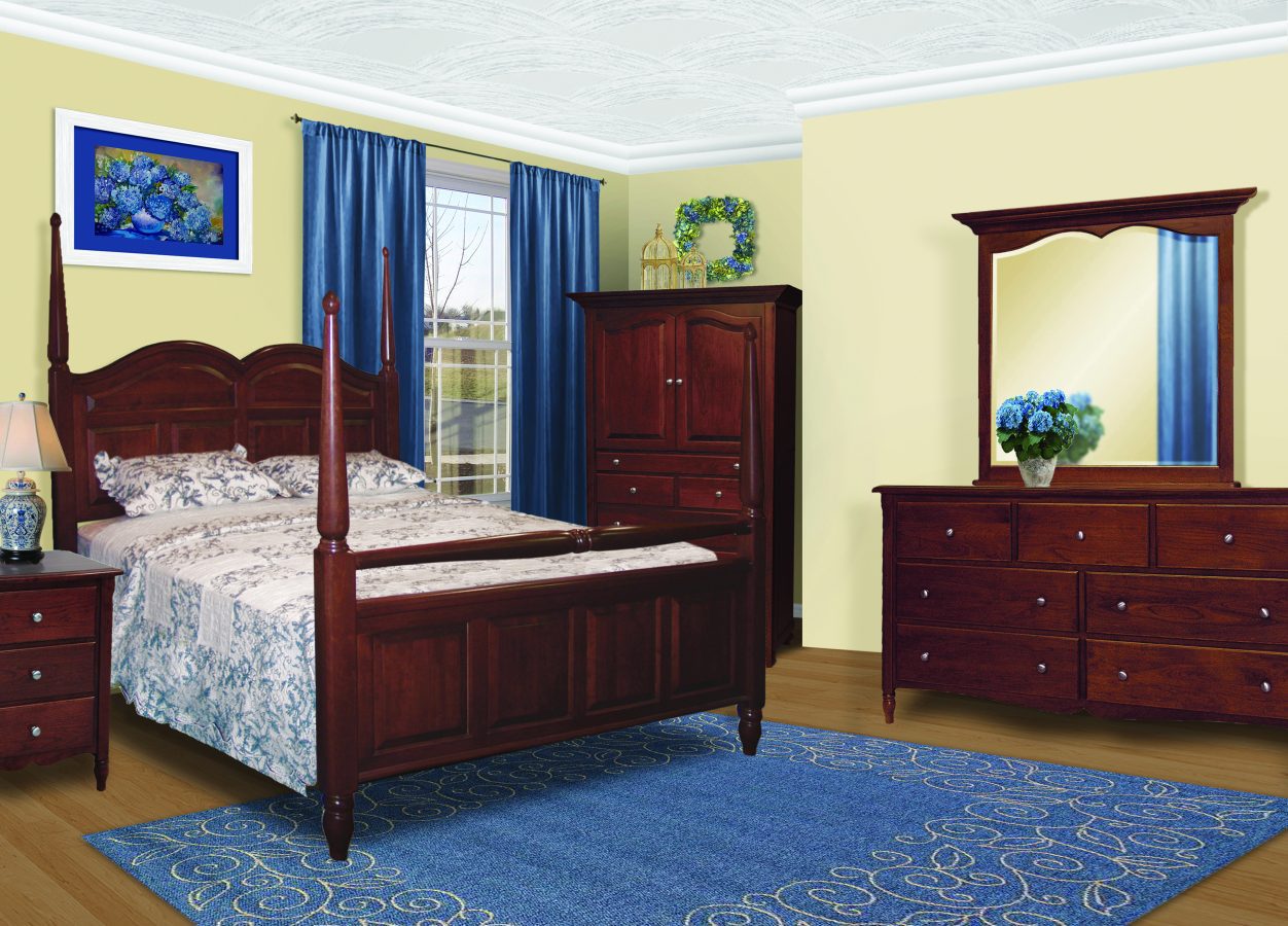 Delafield Bed with Blanket Rail Footboard