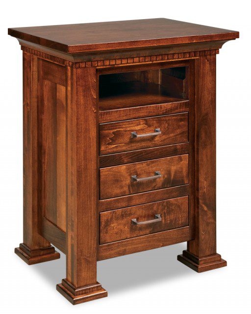 Empire 3-Drawer Nightstand With Opening