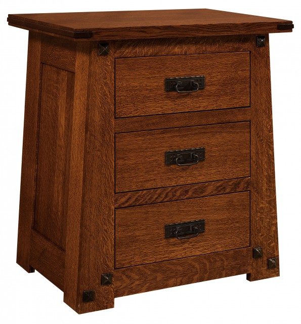 Encada Collection 3 Drawer Nightstand