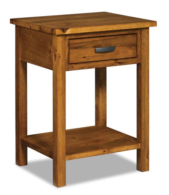 Flush Mission 1-Drawer Nightstand w/ Opening