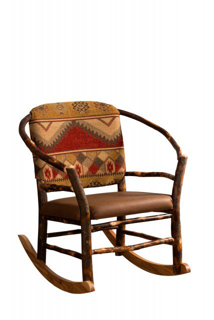 Hoop Chair Rocker w/ Fabric Seat