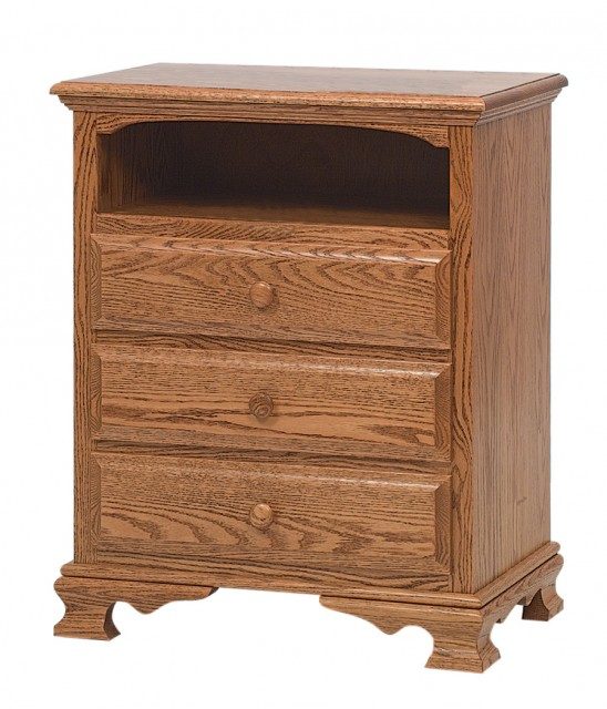Heritage Collection 3 Drawer Nightstand w/Opening