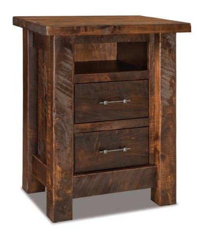 Houston 2-Drawer Nightstand With Opening