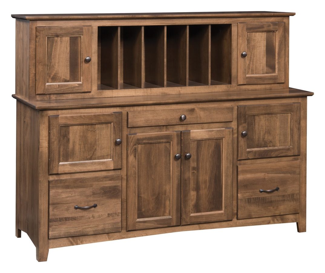 Linwood Pigeon Hole Hutch with Credenza