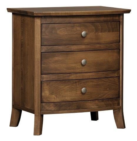 Laurel Collection 3 Drawer Nightstand