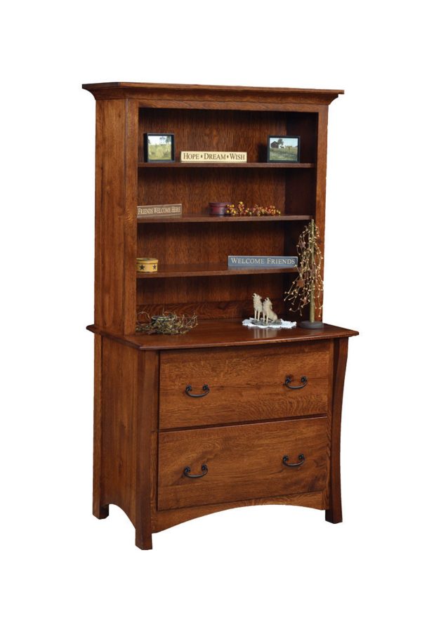 Master Collection Lateral File Cabinet w/Bookcase