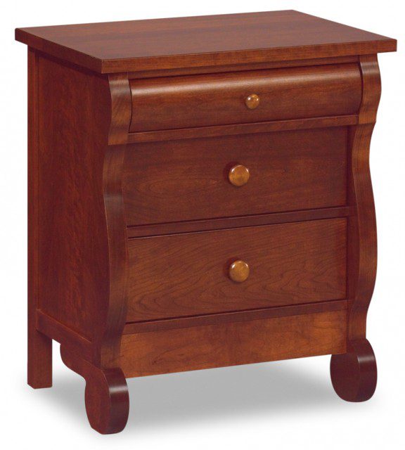 Old Classic Sleigh 3-Drawer Nightstand