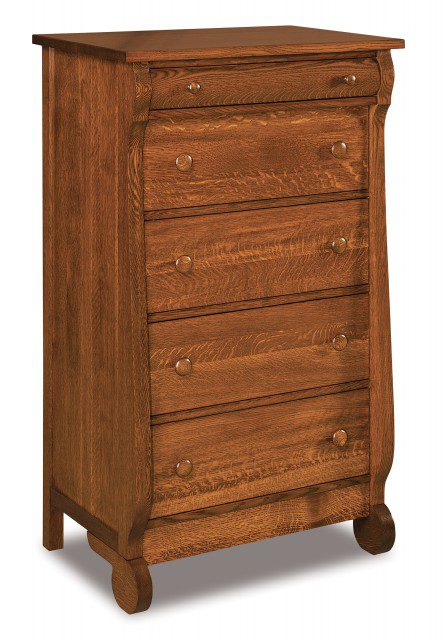 Old Classic Sleigh 5-Drawer Chest