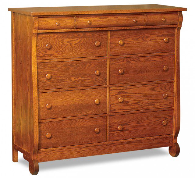 Old Classic Sleigh 11-Drawer Double Chest