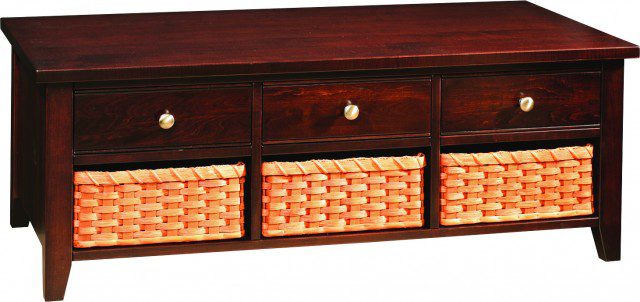 Crawford Collection 3-Drawer Coffee Table
