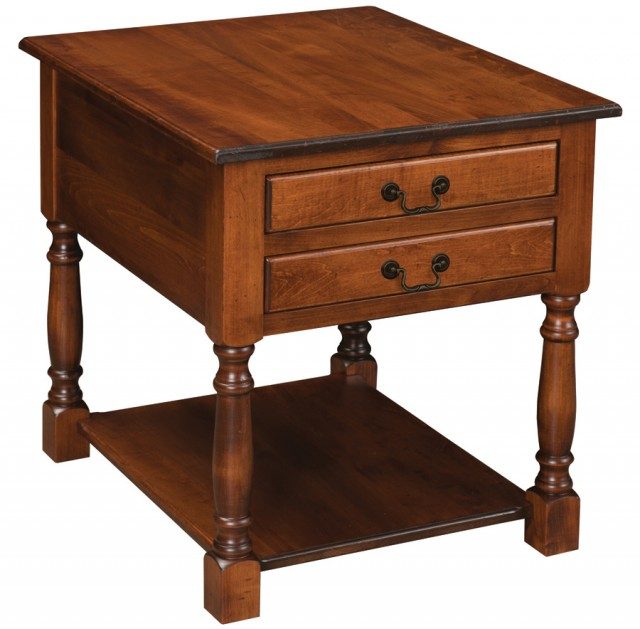 Biltmore Collection End Table w/ 2 Drawers