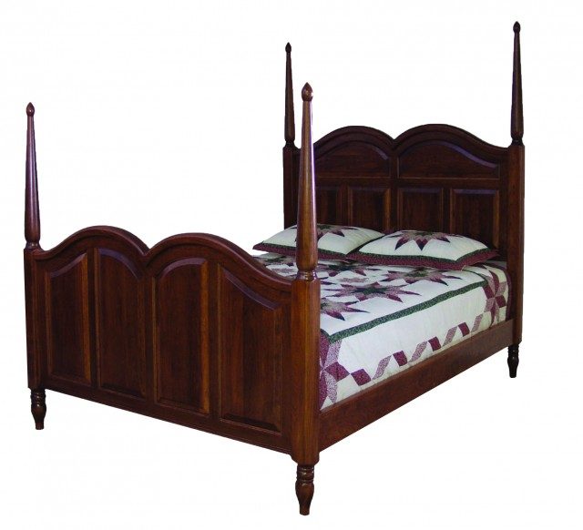 Delafield Bed with curved footboard