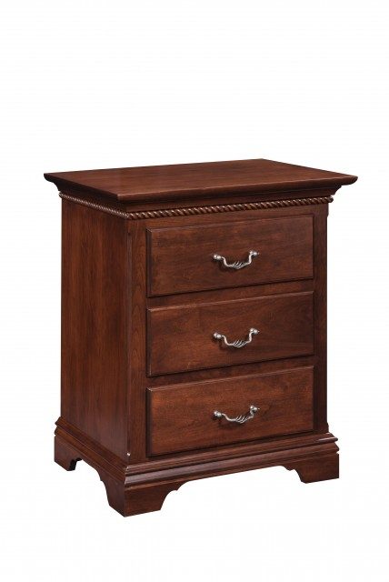 Hampton 3 drawer nightstand