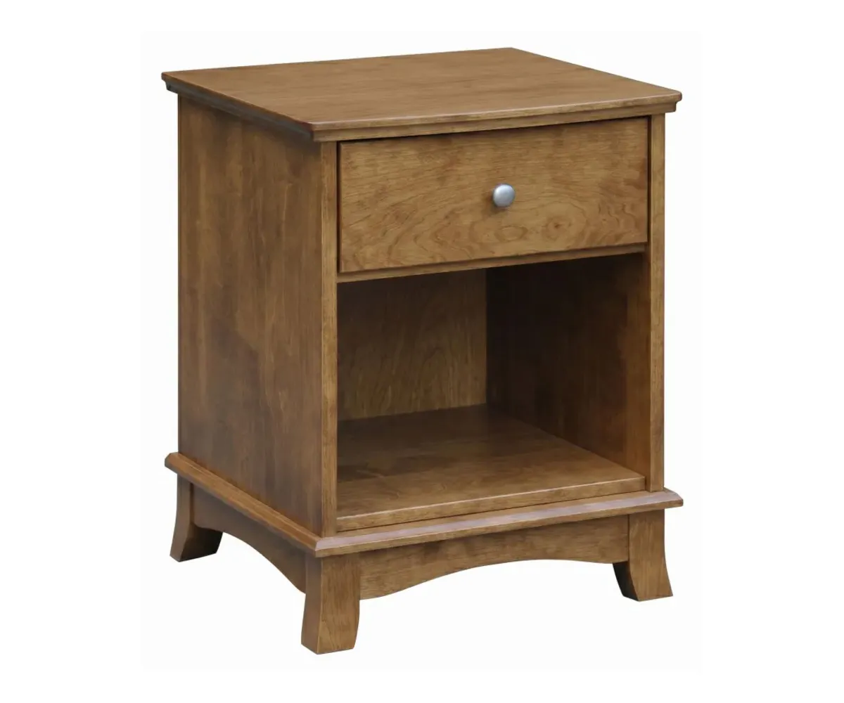 Crescent Open Nightstand w/1 Drawer