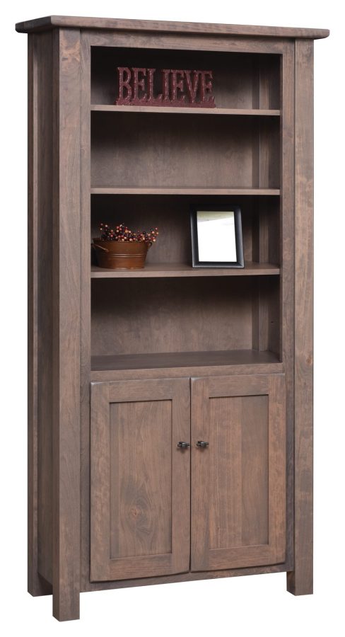 Barn Floor Bookcase w/Doors