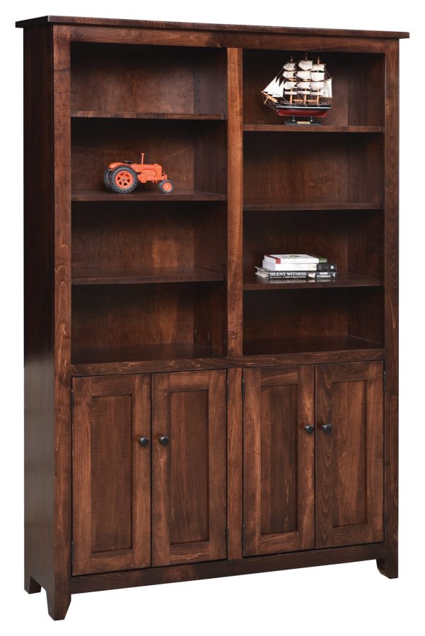 48 “Modern Mission Bookcase w/Doors