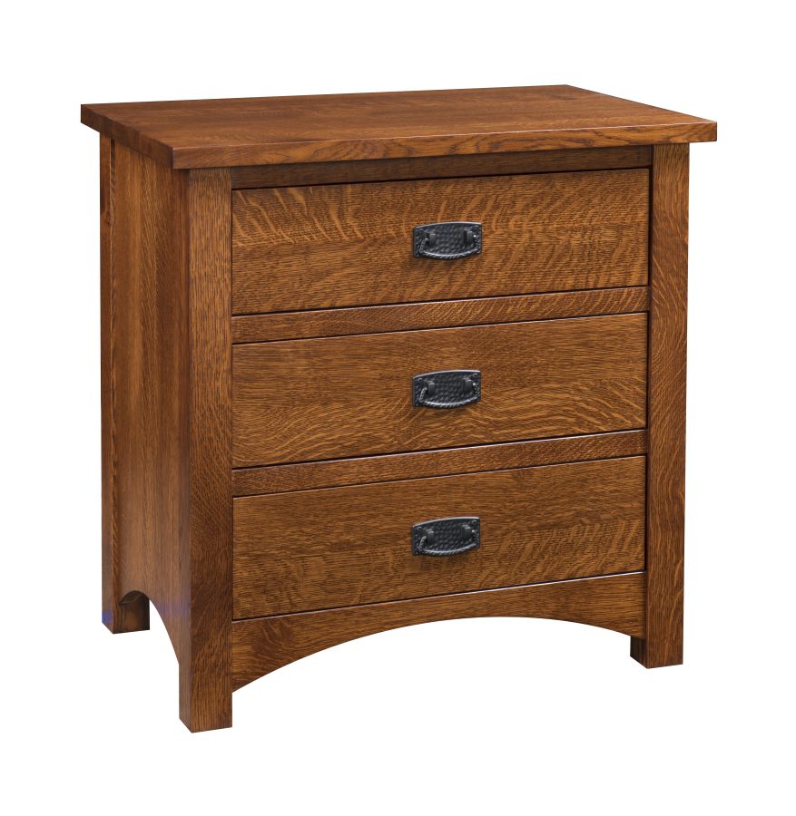Claremont Mission 28″ Night Stand with 3 Drawers
