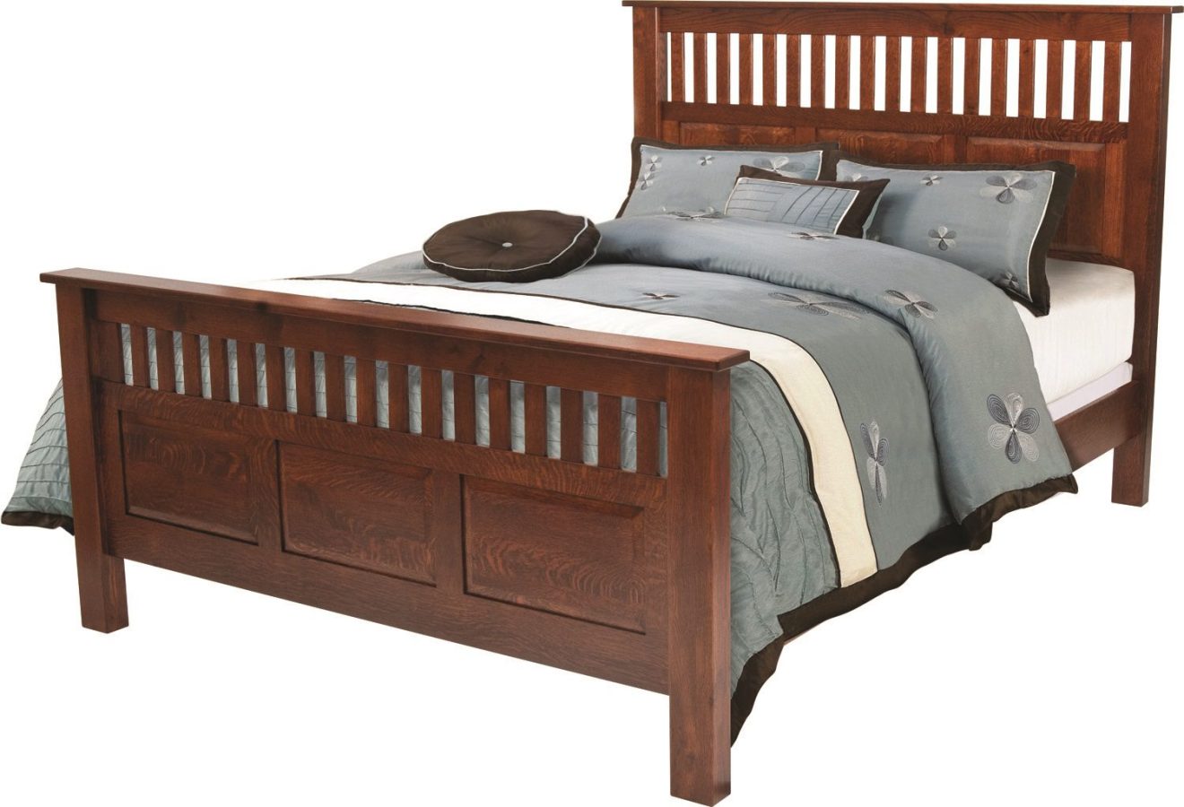 Antique Mission Bed by Farmside Wood
