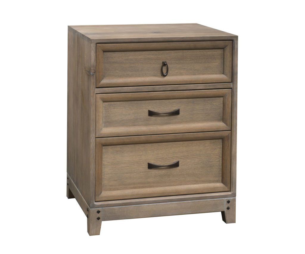 Glendale Collection 3-Drawer Nightstand