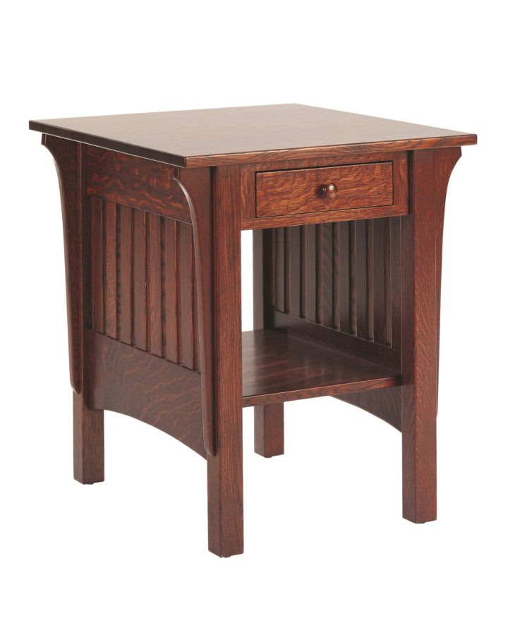 Mission Collection Chairside End Table w/Drawer