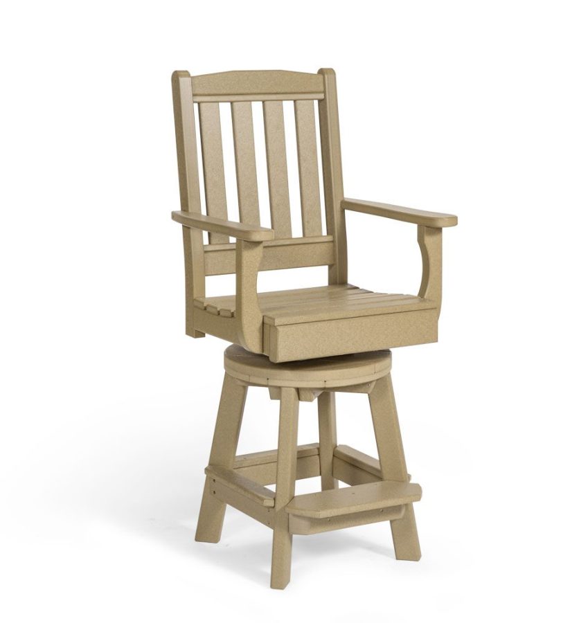 Colonial Road English Garden Swivel Chair (bar height)