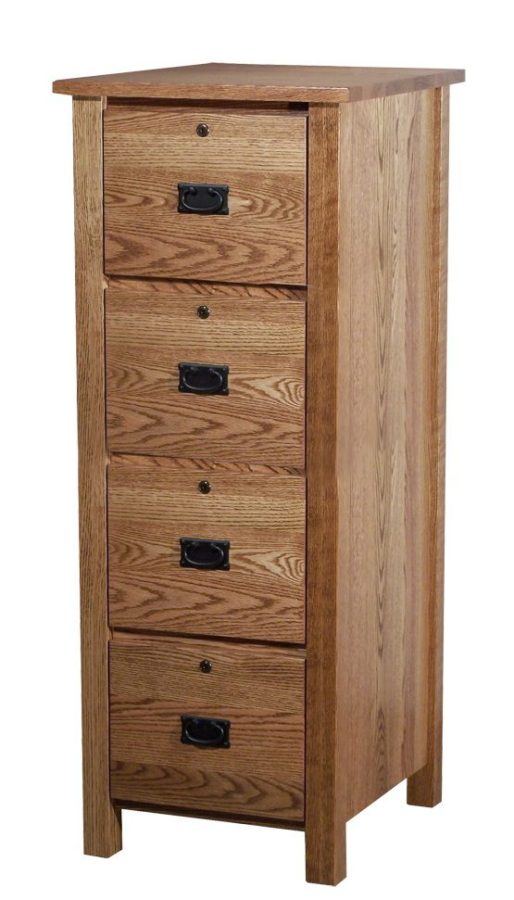 Classic Mission 4-Drawer File Cabinet