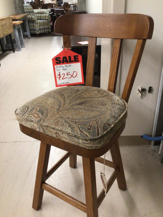 Simply Amish Upholstered Stool