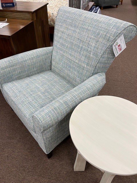 a soft, tweedy chair from Hallagan