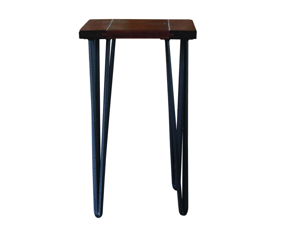 Seneca Chair Side Table w/ Iron Legs