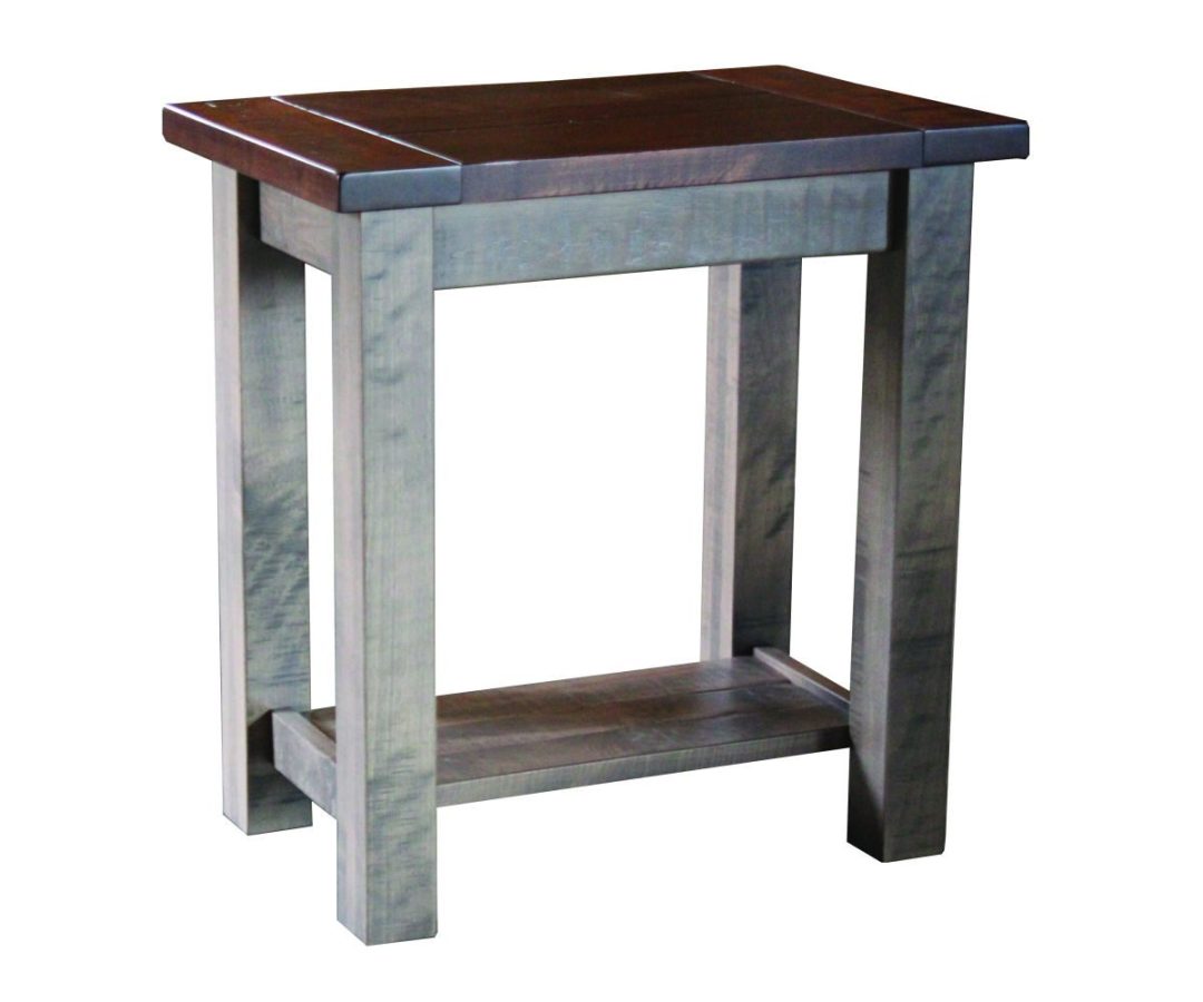Seneca End Table w/ Wood Legs