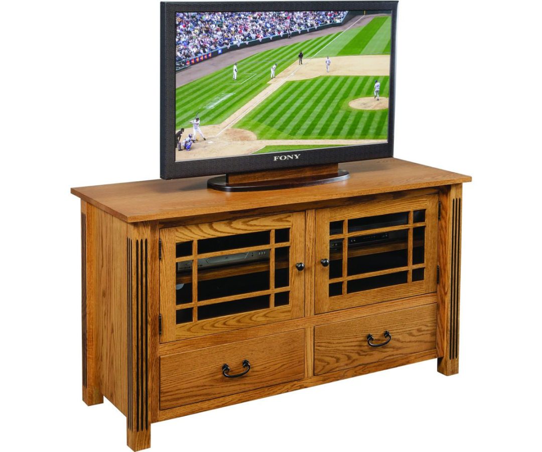 Carlisle Fluted Mission TV Stand