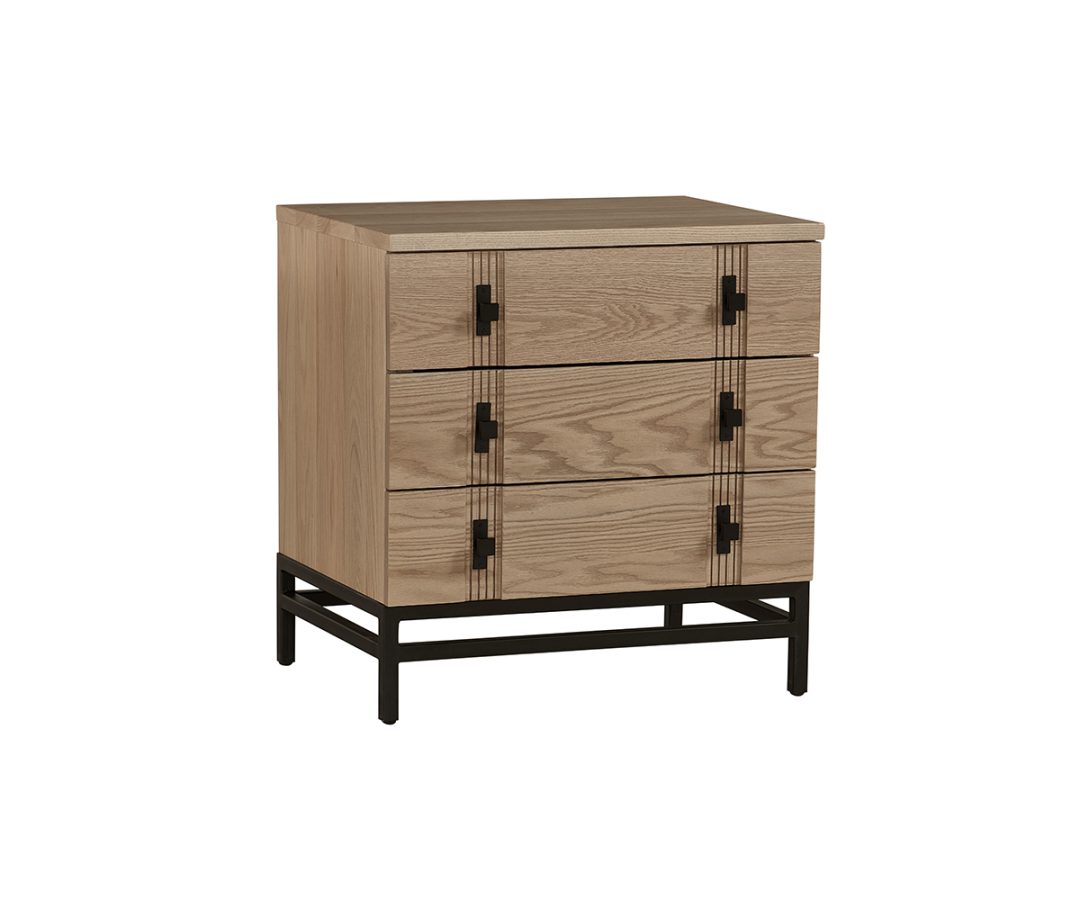 Abshire 3-Drawer Nightstand