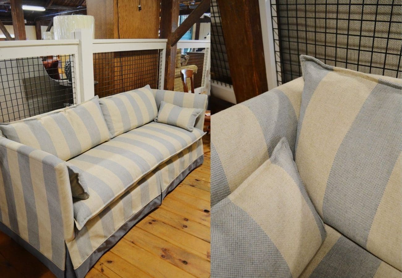 Cedric Striped Sofa