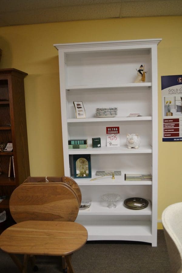 Tall White Bookcase