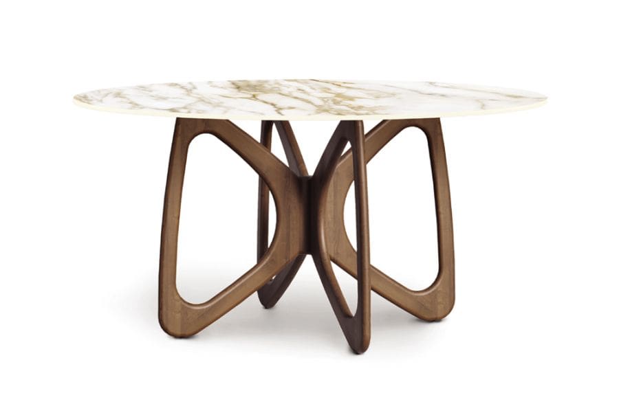 Butterfly Round Sintered Stone Top Table