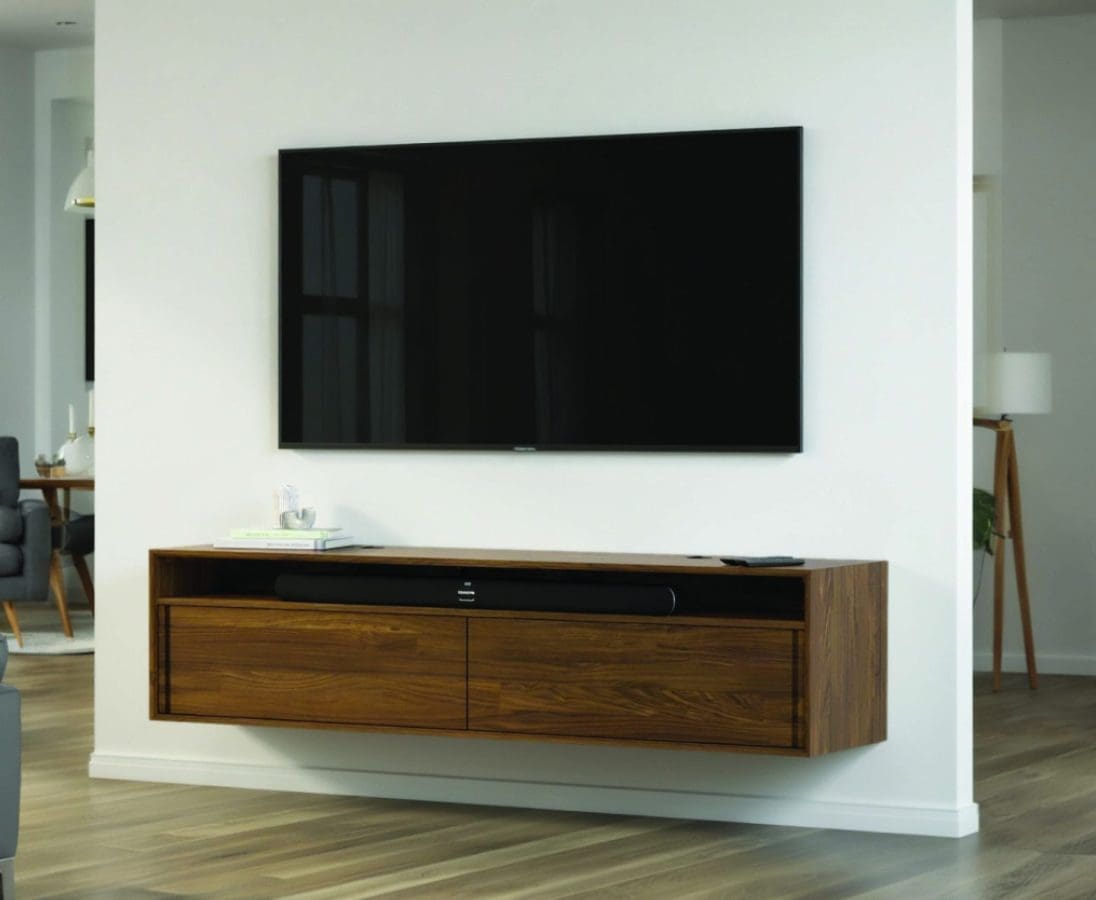 Wall Mounted Media Cabinet
