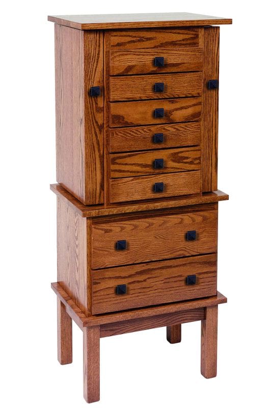 Split Mission Jewelry Armoire